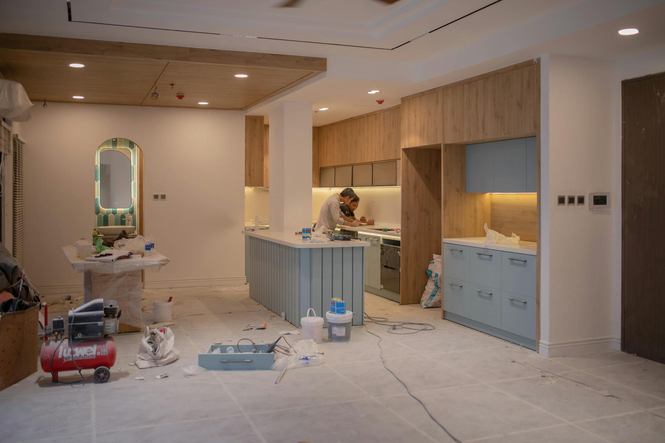 Peri Remodel crew working on a kitchen renovation in Raleigh, NC